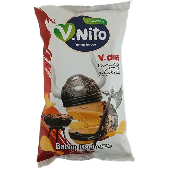 چیپس بیکن باربیکیو 100گرمی وی نیتو
