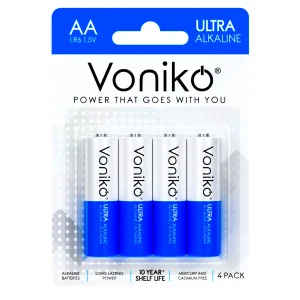 باتری اولترا آلکالاین نیم قلمی 4عددی ونیکو