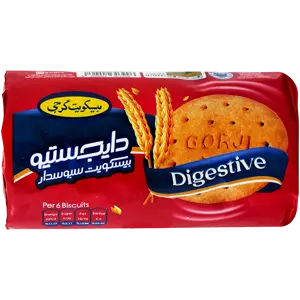 بیسکوییت سبوسدار دایجستیو 145 گرمی گرجی