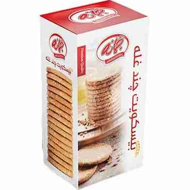 بیسکوییت چندغله مولتی پلاس ساده 190گرمی جمانه