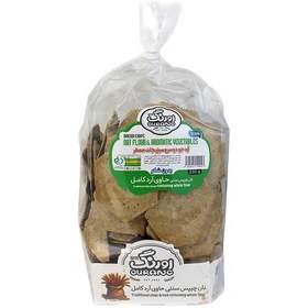 نان چیپس سنتی آرد کامل گندم و آرد جو دوسر اورنگ