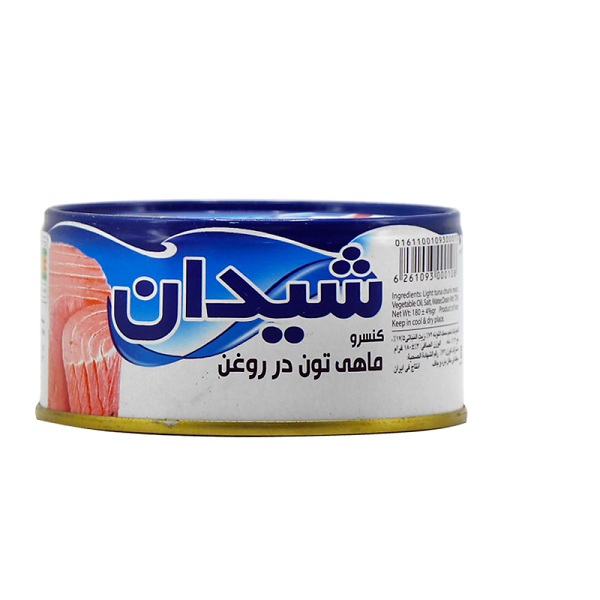 کنسرو تن ماهی ساده 180گرمی شیدان