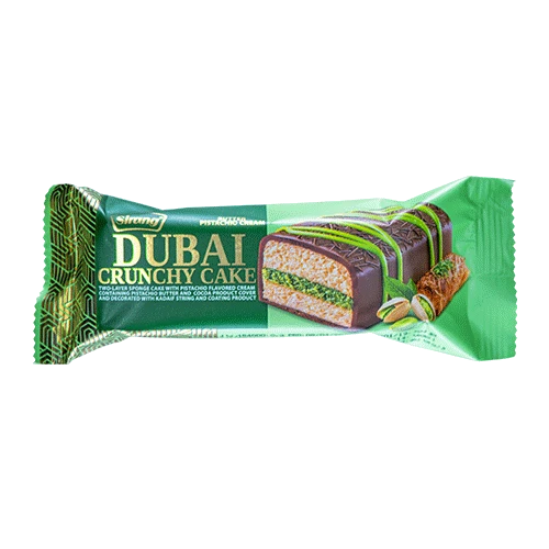 ویفر کاکائویی کرم پسته دوبی ویفر 50گرمی سیرنگ