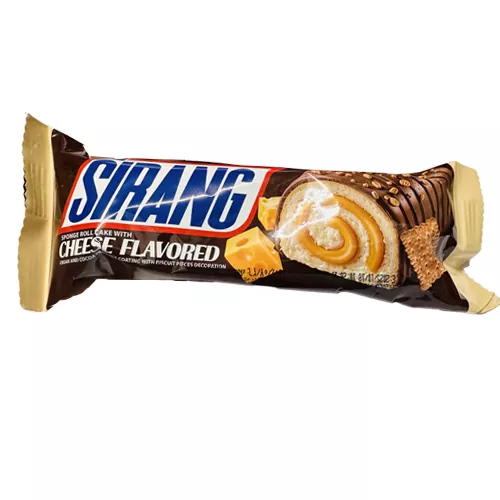 کیک اسفنجی رول پنیری روکش کاکائویی 55گرمی سیرنگ