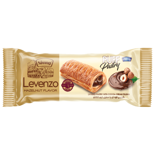 شیرینی لایه ای لونزو با مغز کرم کاکائو شیرنگ