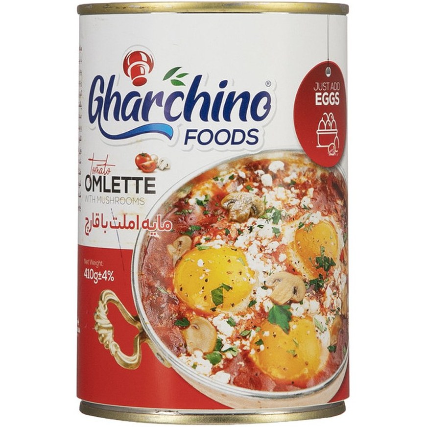 کنسرو مایه املت با قارچ 410گرمی قارچینو