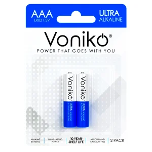 باتری نیم قلمی 2عددی اولترا آلکالاین وونیکو