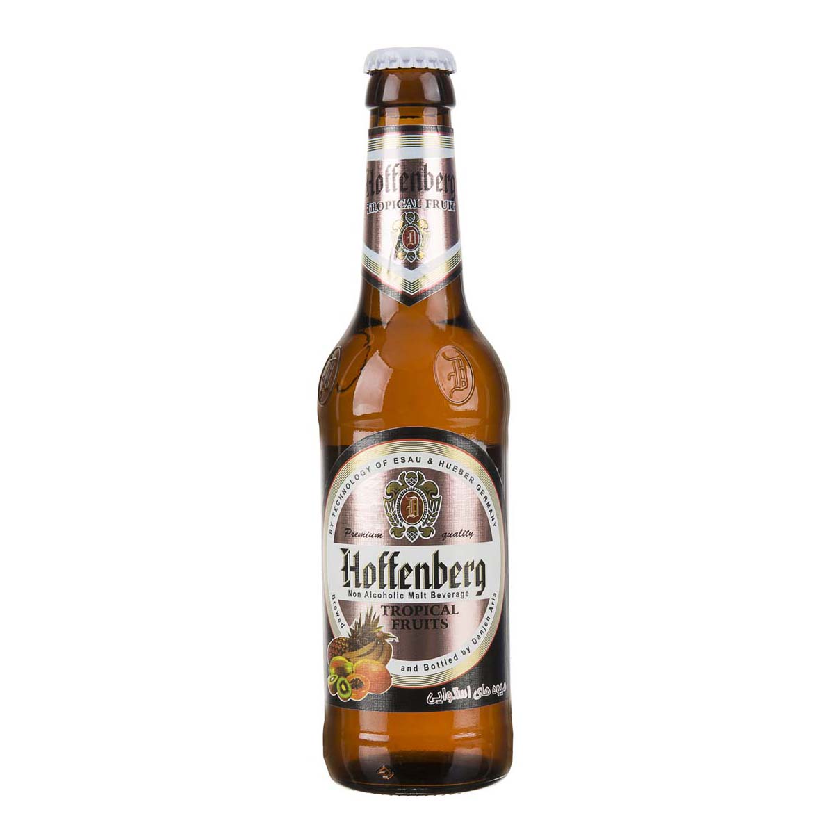 نوشیدنی مالت با طعم میوه های استوایی شیشه 330 میلی لیتری هوفنبرگ