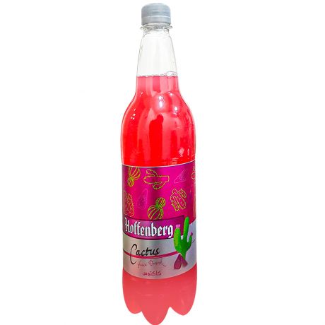 نوشیدنی گازدار با طعم کاکتوس بطری 1 لیتری هوفنبرگ