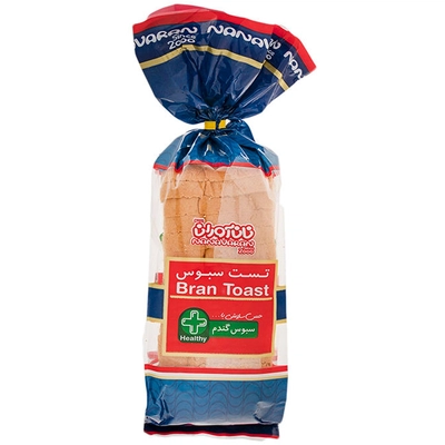 نان تست سبوس نان آوران