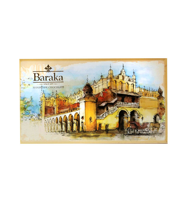 شکلات کادویی دست ساز طرح آبرنگ 225 گرمی باراکا