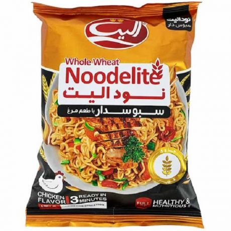 نودل سبوسدار با طعم مرغ الیت 75 گرمی