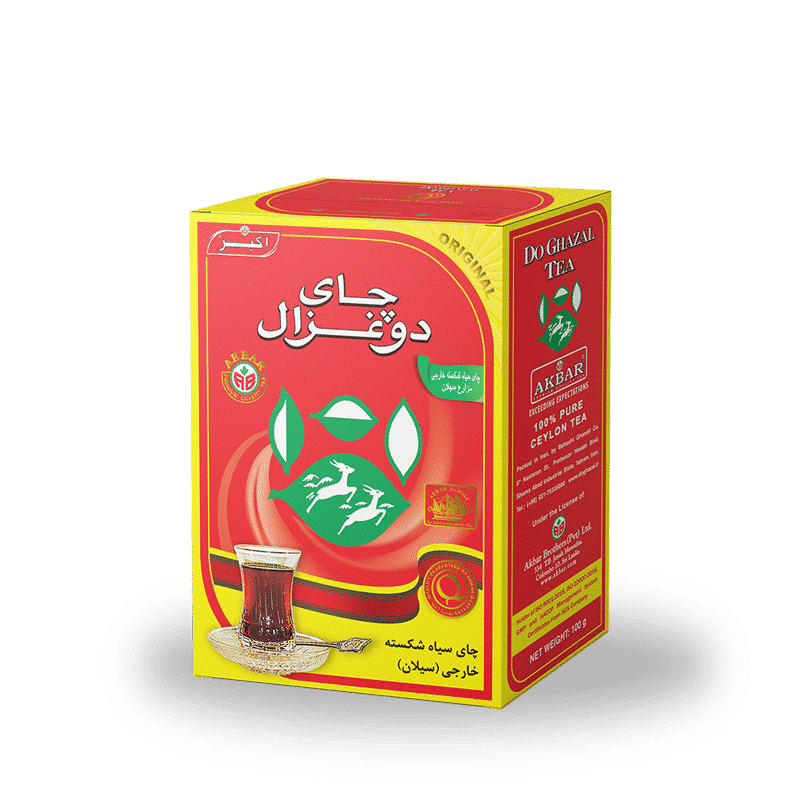 چای سیاه شکسته ساده دوغزال 100 گرمی