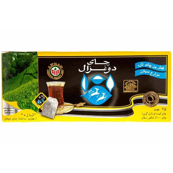 چای کیسه ای عطری 25 عددی دوغزال