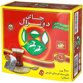 چای کیسه ای ساده 100 عددی دوغزال