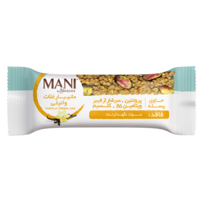 مانی بار غلات 25 گرمی وانیلی