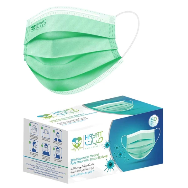 ماسک سه لایه صورت حیات