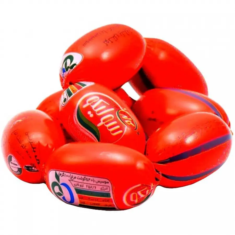 سوسیس آلمانی 40% گوشت مرغ بسته یک کیلویی کاله