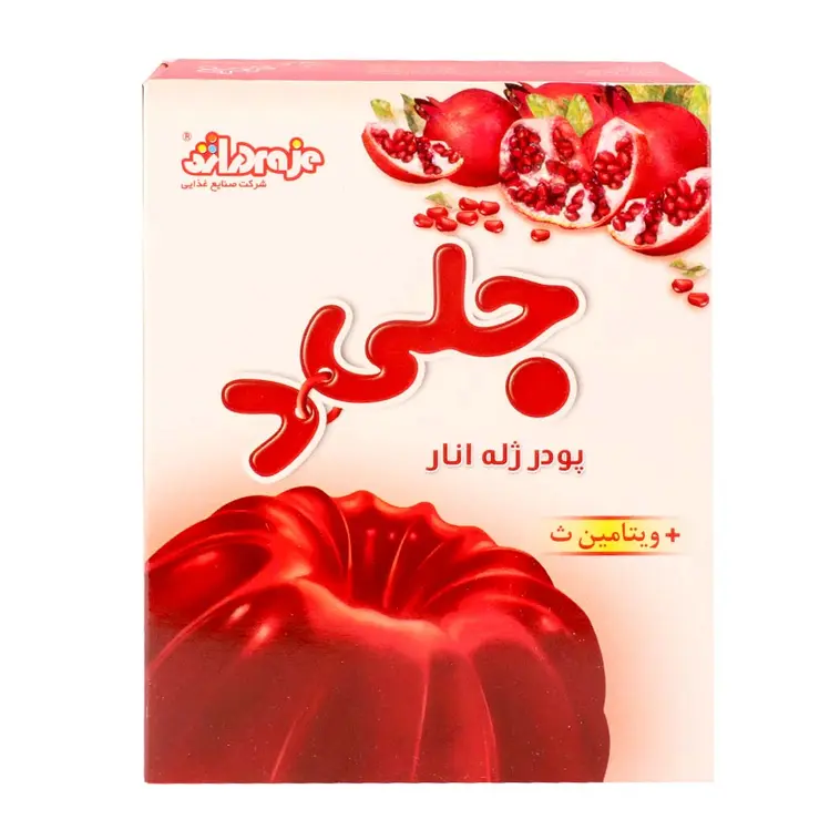 پودر ژله بدون شکر با طعم انار 25 گرمی جلی دی