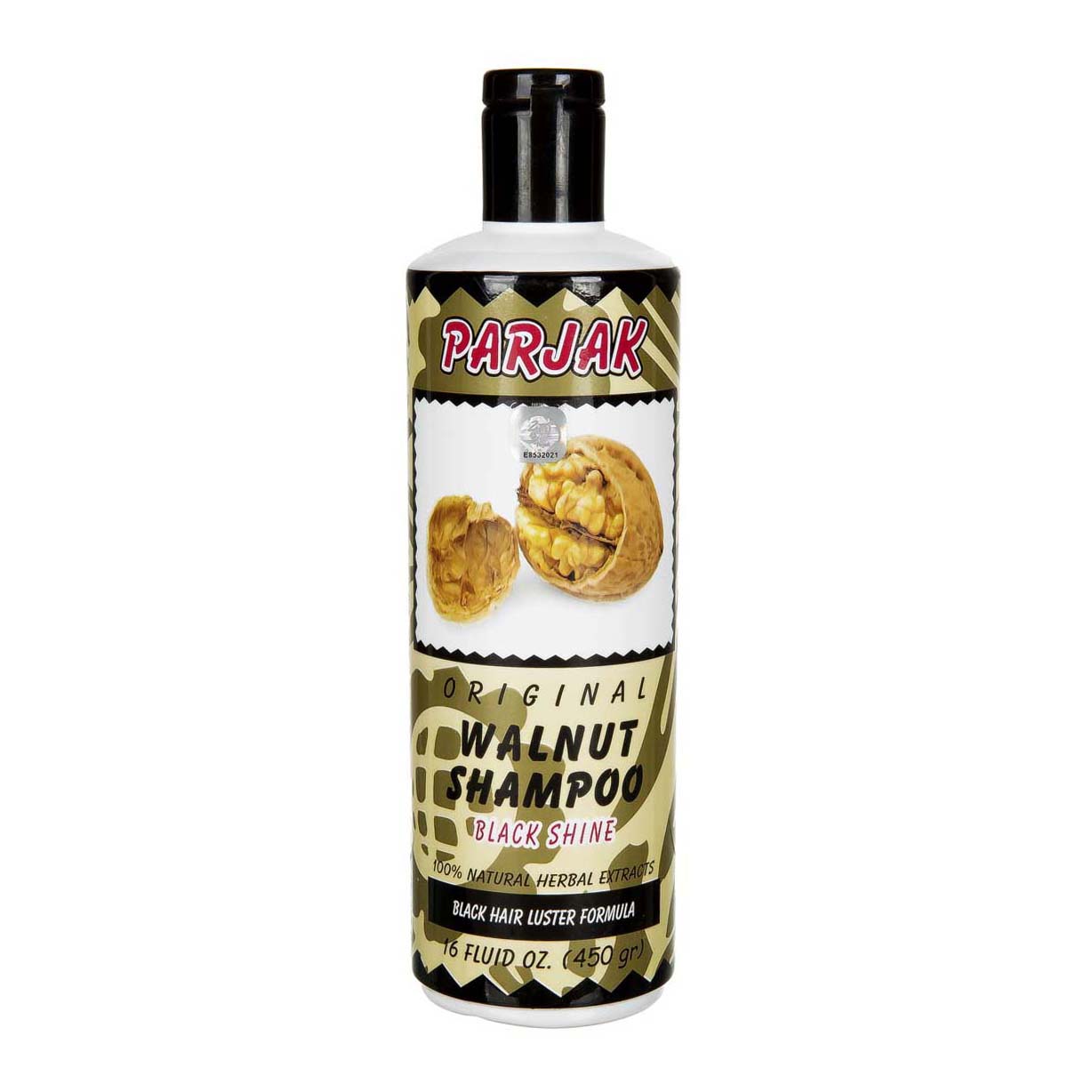 شامپو بلک شاین عصاره گردو 450 گرمی پرژک