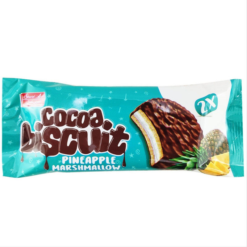 بیسکویت والس شکلاتی مغزدار با طعم نارگیلی 25 گرمی شیرین عسل