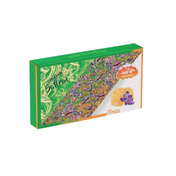 پشمک لقمه ای زعفرانی 12 عددی حاج عین ا...