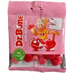 پاستیل 85 گرمی عشق با طعم بیسکوئیت و توت فرنگی دکتربن