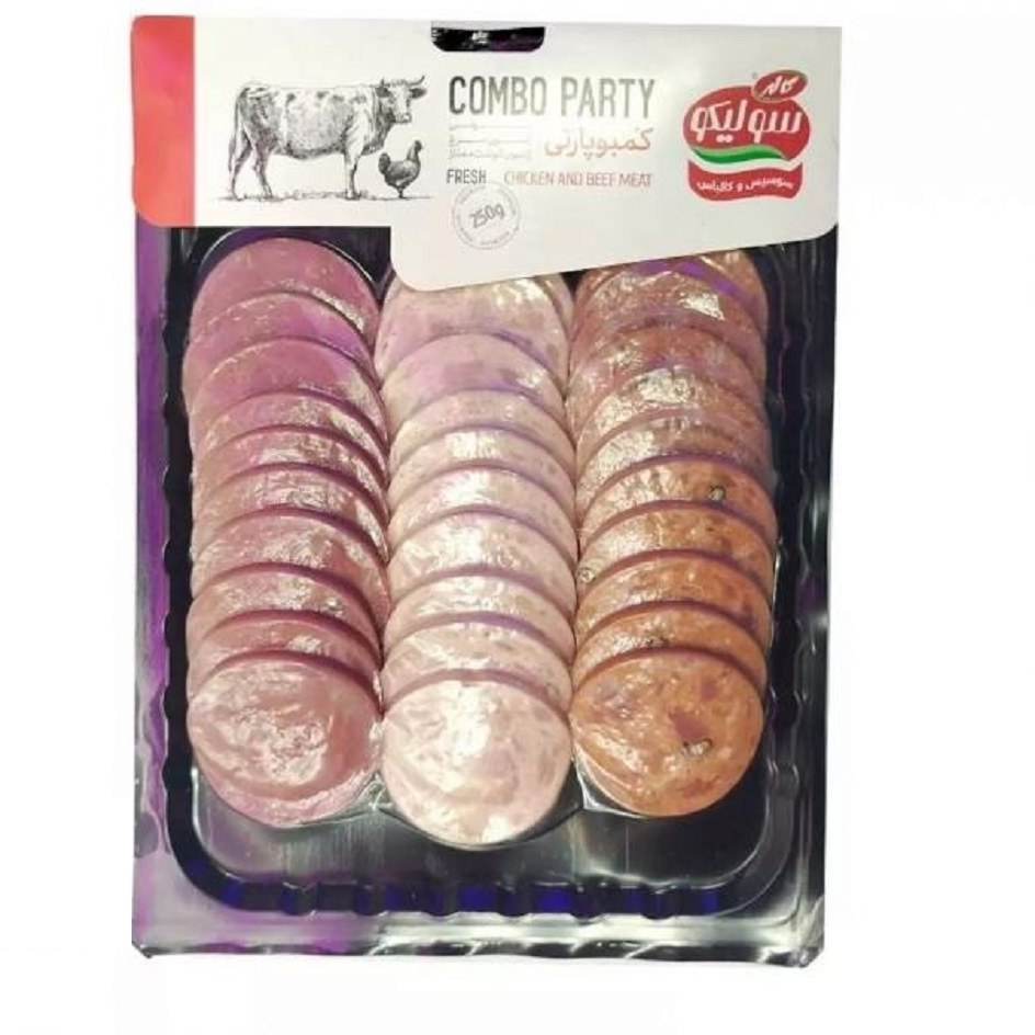 ژامبون اسلایسی کمبو دی لایت 250 گرمی سولیکو کاله