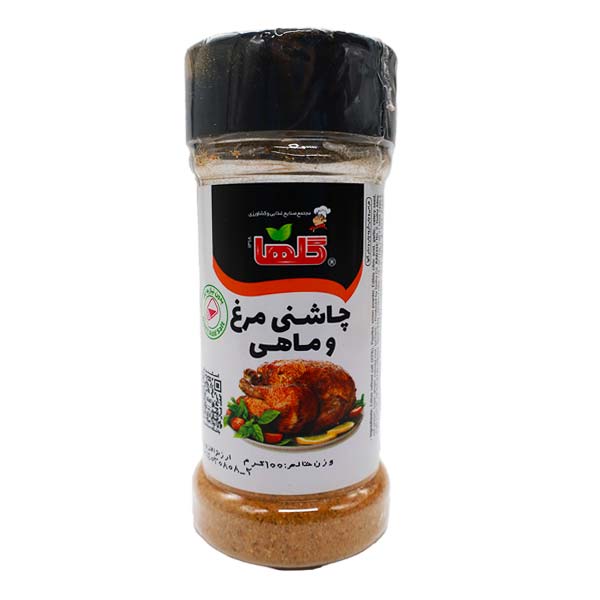 چاشنی خورشت مرغ و ماهی قوطی 100 گرمی گلها