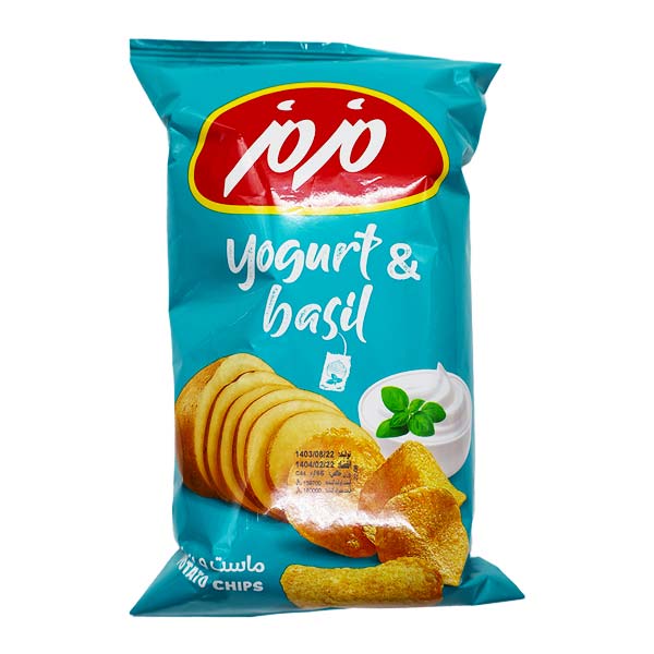 چیپس ماست و ریحان مزمز 65 گرمی