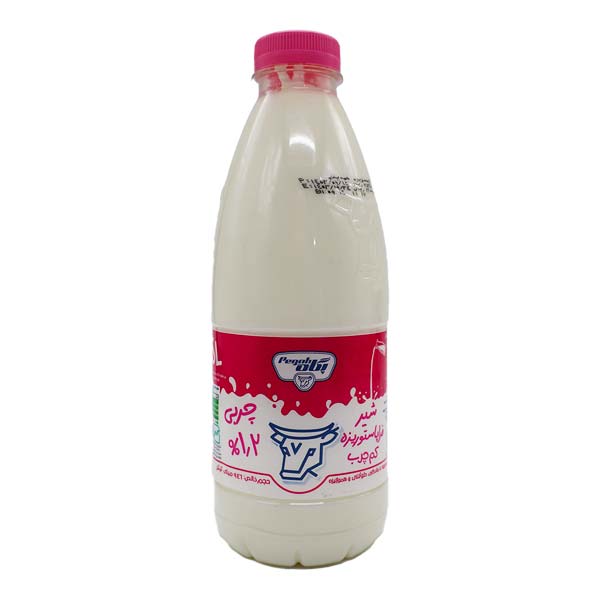 شیر فراپاستوریزه بطری 1 لیتری کم چرب پگاه