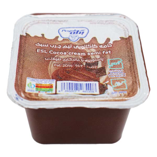 خامه کاکائو فراپاستوریزه لیوانی چهارگوش 100 گرمی پگاه