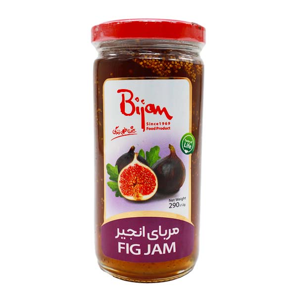 مربا انجیر بیژن 290 گرمی شیشه ای