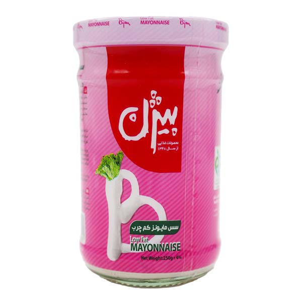 سس مایونز کم چرب بیژن 250 گرمی شیشه ای