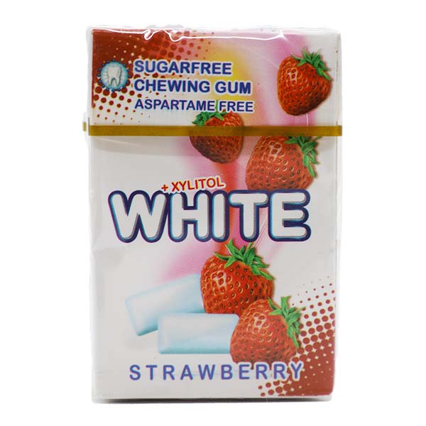 آدامس وایت جعبه ای توت فرنگی