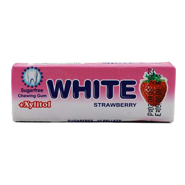 آدامس وایت دراژه 10 عددی توت فرنگی