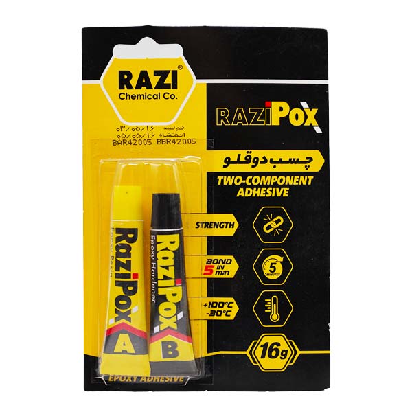 چسب دو قلورزین اپوکسی رازی