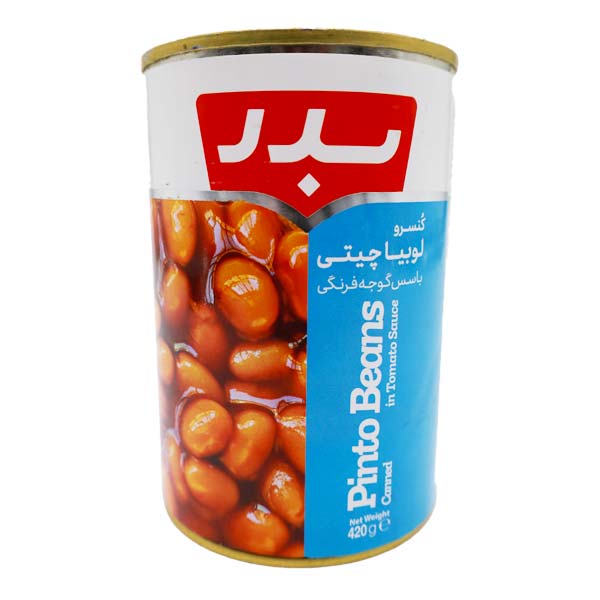 کنسرو لوبیا چیتی 420 گرمی بدر