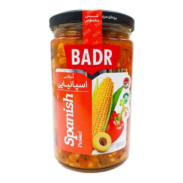 ترشی اسپانیایی 650 گرمی بدر