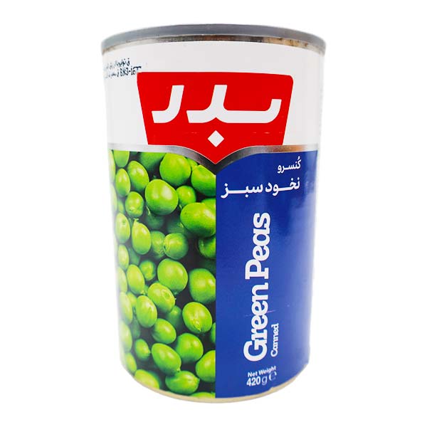 کنسرو نخود سبز 430 گرمی بدر