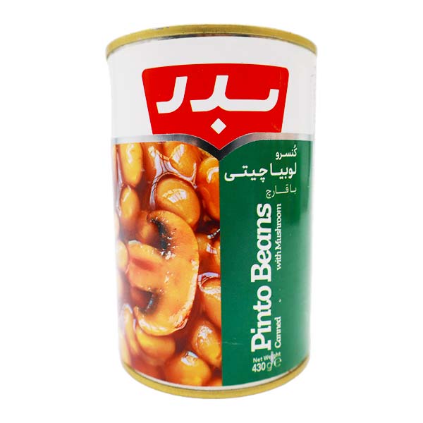 کنسرو لوبیا با قارچ 430 گرمی بدر