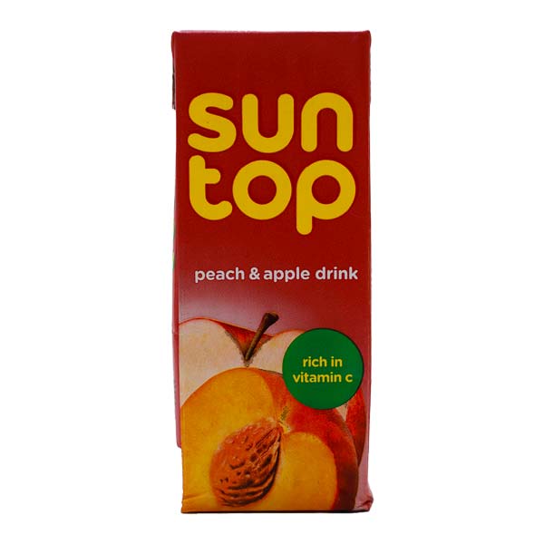 نوشیدنی هلو و سیب 200 میلی لیتری سان تاپ