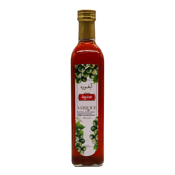 آبغوره شیشه500 گرمی سمیه