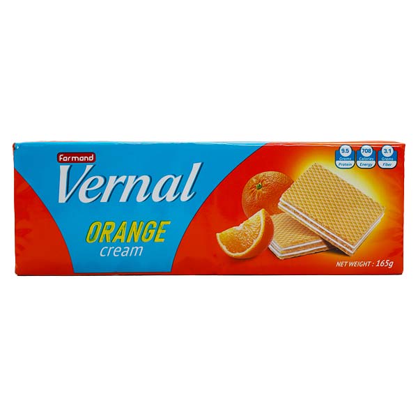 ویفر ورنال خانواده پرتقال (165 گرم)