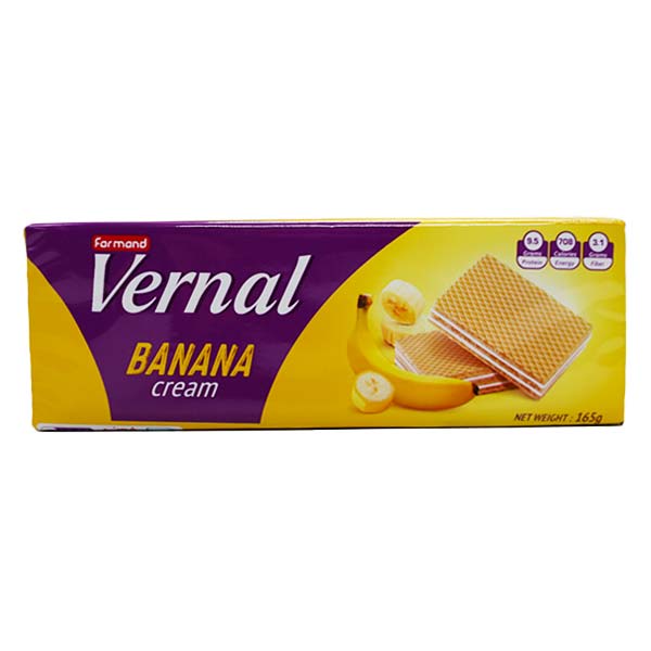 ویفر ورنال خانواده موزی (165 گرم)