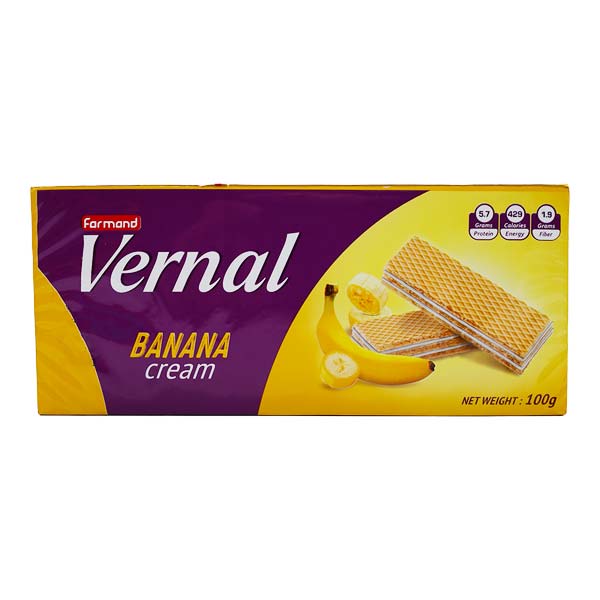 ویفر ورنال موزی 100 گرم