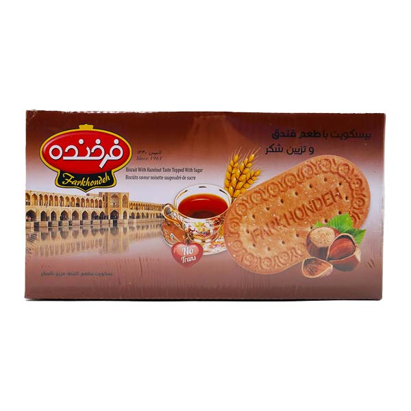 بیسکوییت زبان فندقی فرخنده