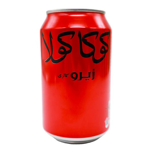 نوشابه کوکاکولا زیرو 330 میلی لیتر قوطی