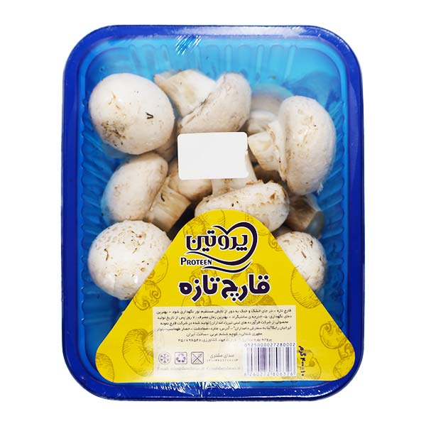 قارچ دکمه ای بسته 400 گرمی پروتین