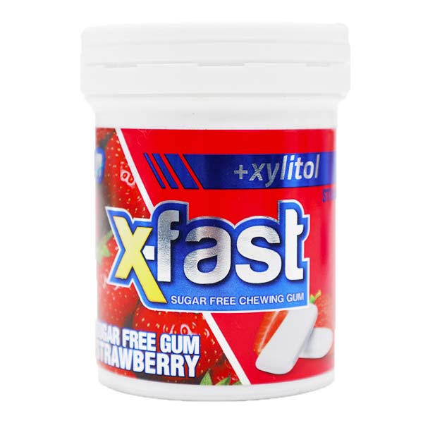 آدامس با طعم توت فرنگی اکس فست 50 گرمی